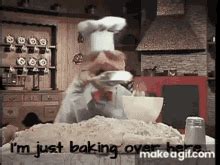 funny baking gif|upside down cake gif.